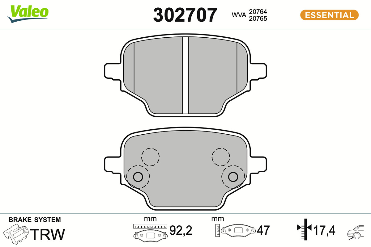 BRAKE PADS FIRST CITROEN BERLINGO BOX RR